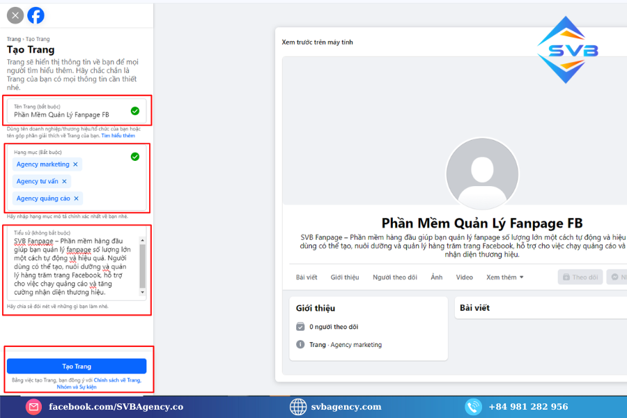 Phần Mềm Quản Lý Fanpage Facebook Tự Động Hàng Loạt – SVB Fanpage