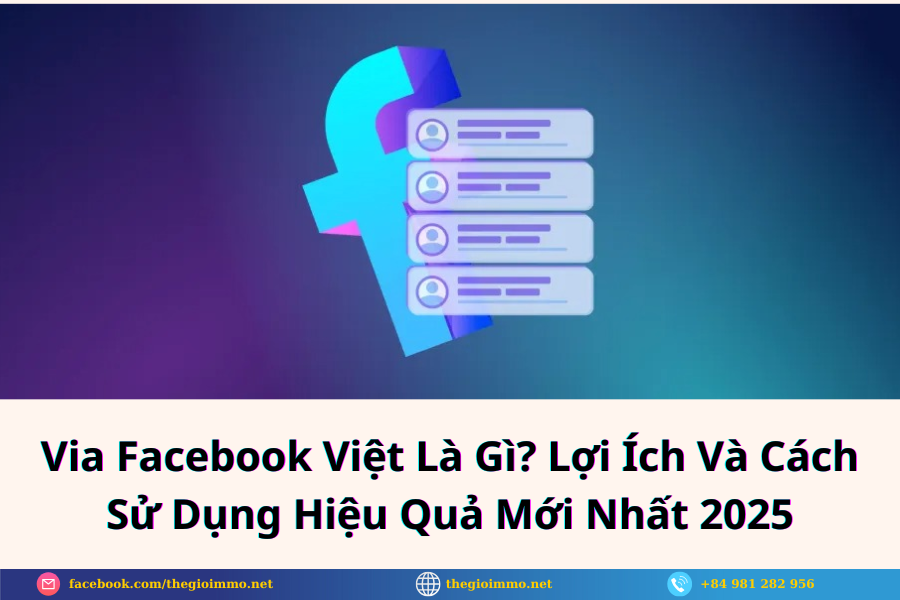Via Facebook Việt Là Gì? Lợi Ích Và Cách Sử Dụng Hiệu Quả Mới Nhất 2025